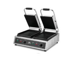 Double Contact grill Panini with Grooved plates